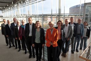 Bild von dem Besuch der Ministerin Feller