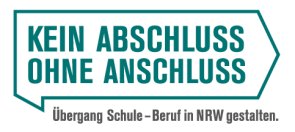 Das Logo des Landesvorhabens "Kein Abschluss ohne Anschluss - Übergang Schule-Beruf in NRW"