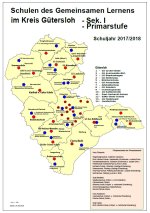 Kreiskarte mit GL-Schulen