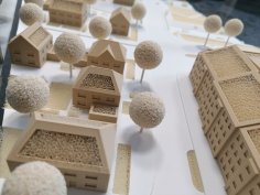 Detailansicht - Einfamilienhaus-Siedlung