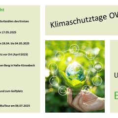 Gesamtübersicht über die Aktionen der Kommunen an den Klimaschutztagen 2025