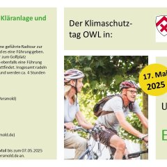 Fahrradtour zur Kläranlage und zum Golfplatz in Versmold am 17.05.