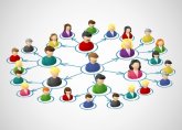miteinander vernetzte Personen miteinander vernetzte Personen