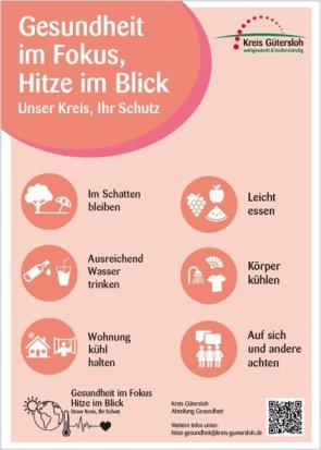 Poster Hitzeschutz