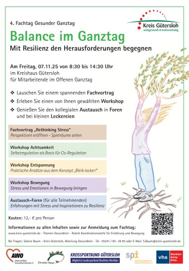 Plakat des Fachtages Gesunder Ganztag 2025
