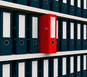 3D red folder 3D red folder