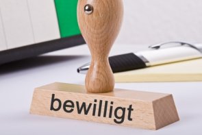 Stempel Bewilligt Stempel Bewilligt