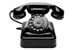 schwarzes Telefon