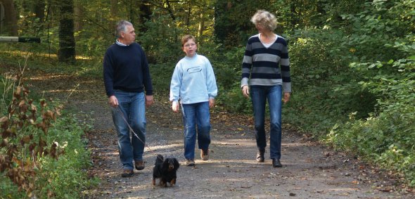 Familie mit Hund