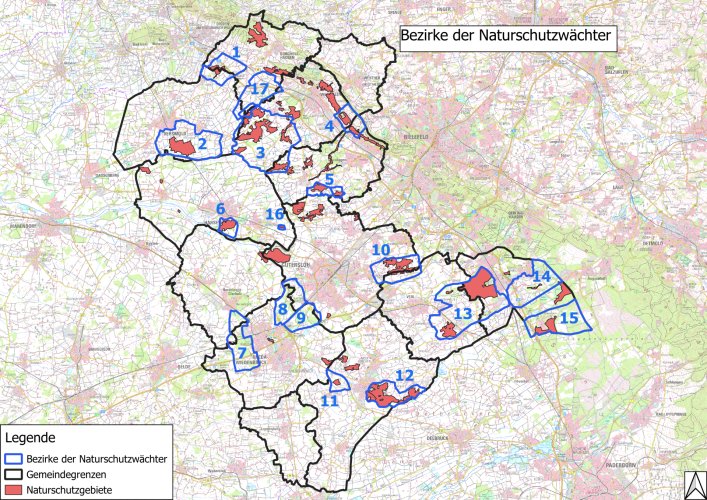 Bild: Karte der bewachten Landschaften