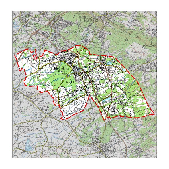 Gebiet des Landschaftsplans Sennelandschaft