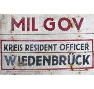 Schild Kreis Resident Officer