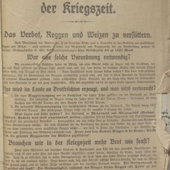 In Fraktur geschriebenes Flugblatt.