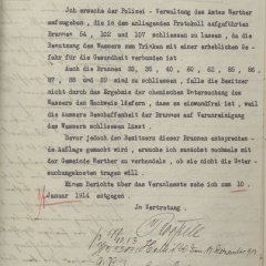 Maschinengetippter Brief