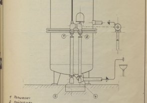 Verl 1954 Technische Zeichnung mit Legende