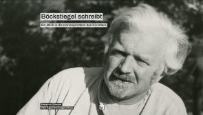 Screenshot der Startseite der digitalen Ausstellung Böckstiegel schreibt