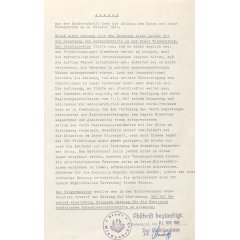 Auszug aus einem Protokoll des Wiedenbrücker Stadtrats vom 9.10.1961