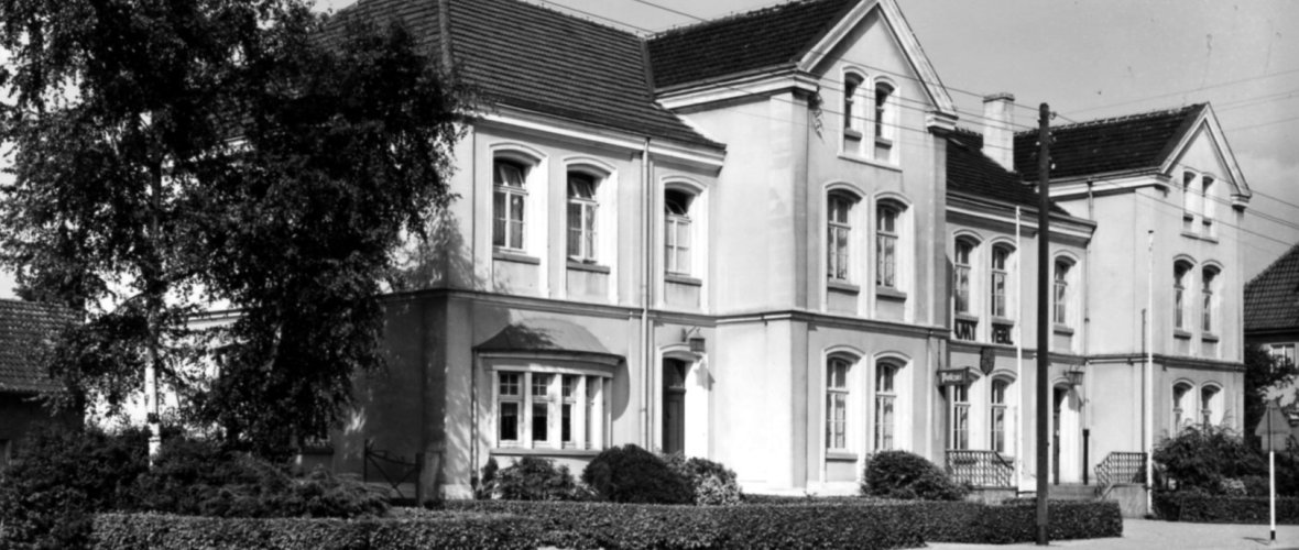 Ansichtskarte des Amtshauses Verl aus dem Jahr 1959