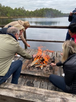 Grillen am See in Mazsalaca