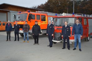 Fahrzeugübergabe zwei neuer Löschfahrzeuge für Valmiera