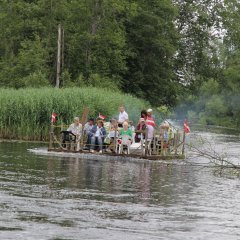 Floßfahrt auf der Ruja