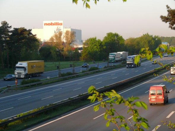 Verkehr auf der A2 bei Verl