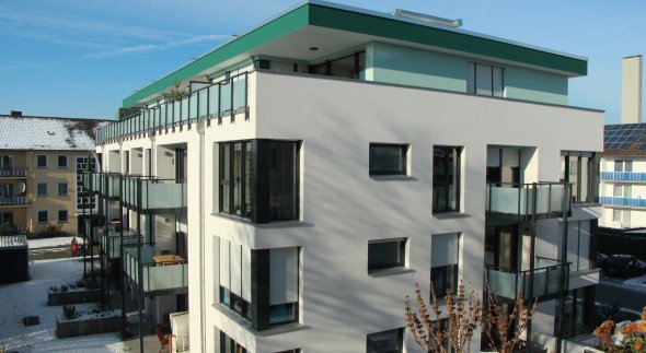 Der dritte Bauabschnitt des Pontanus-Carrés eingebettet in die alte Siedlung. 